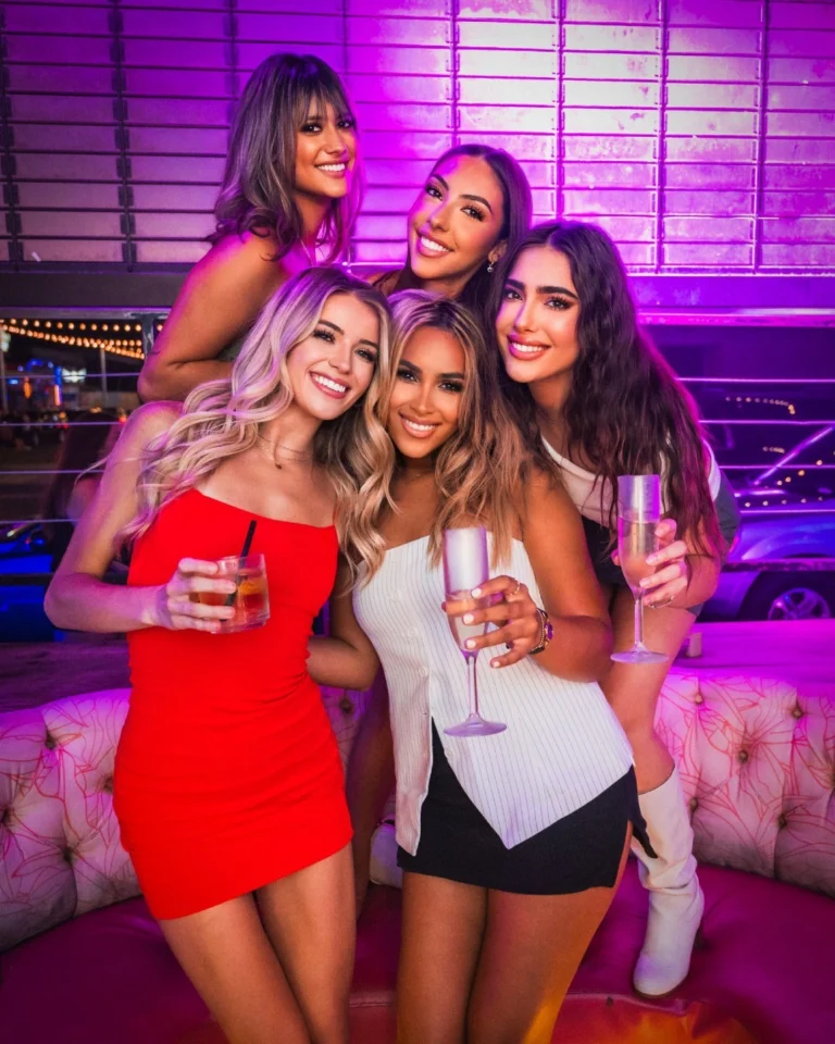 Group of smiling friends
